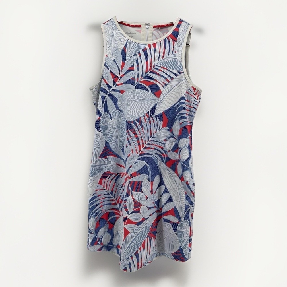 Tommy Bahama IslandZone Dress XS Sleeveless Tropical Golf Stretch Zip